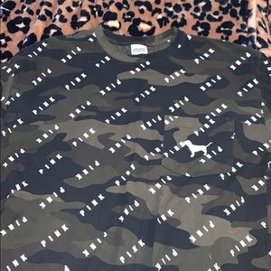 PINK camo long sleeve